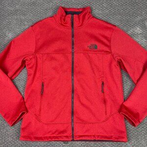 The North Face Apex Canyonwall Soft Shell Jacket Men's Medium Red Windwall